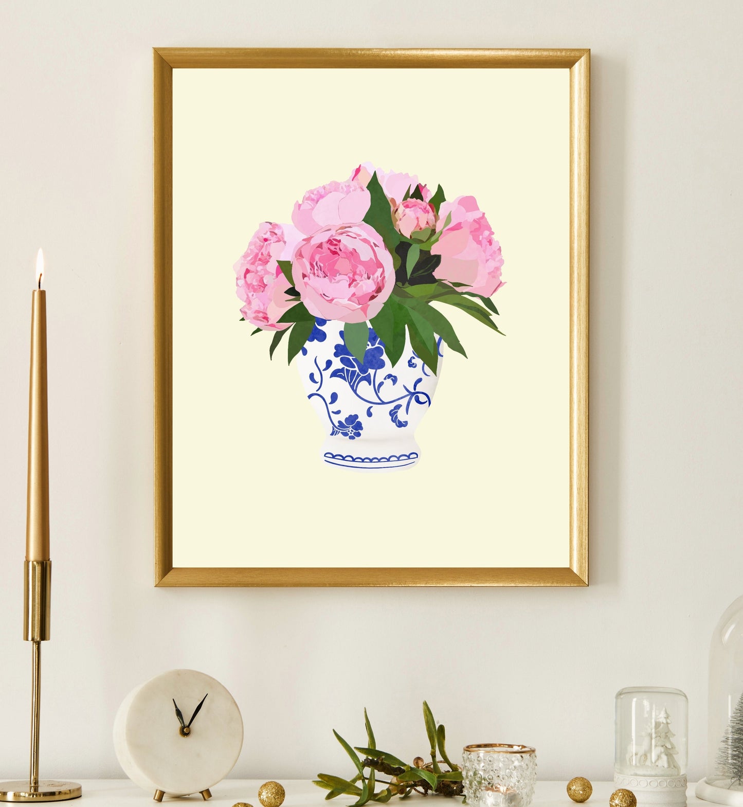 Chinoiserie Peony Print Cream