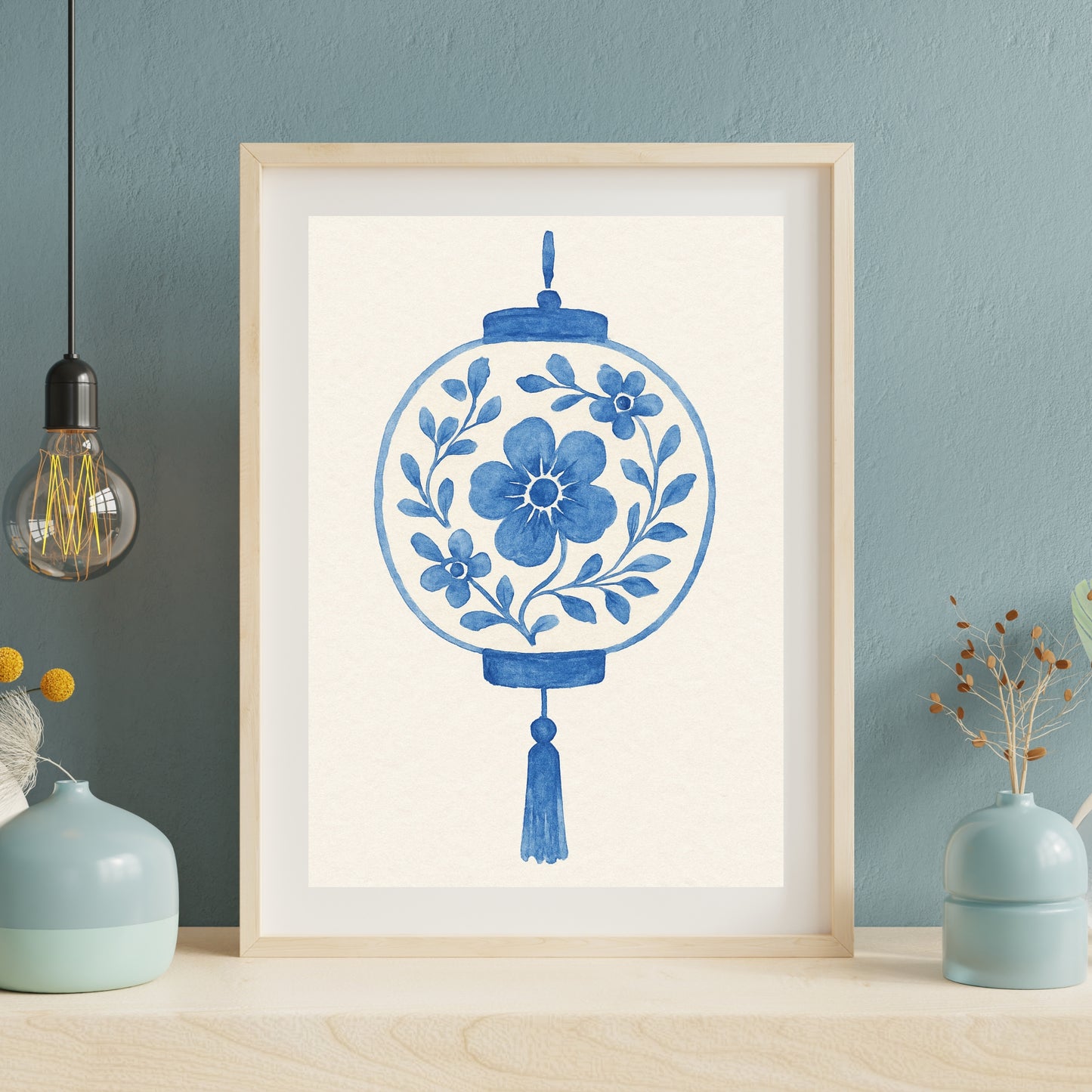 Porcelain Chinese Lantern - Print - Watercolour
